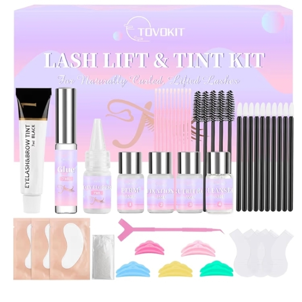 Lash Lift & Tint Kit - Black and Pink